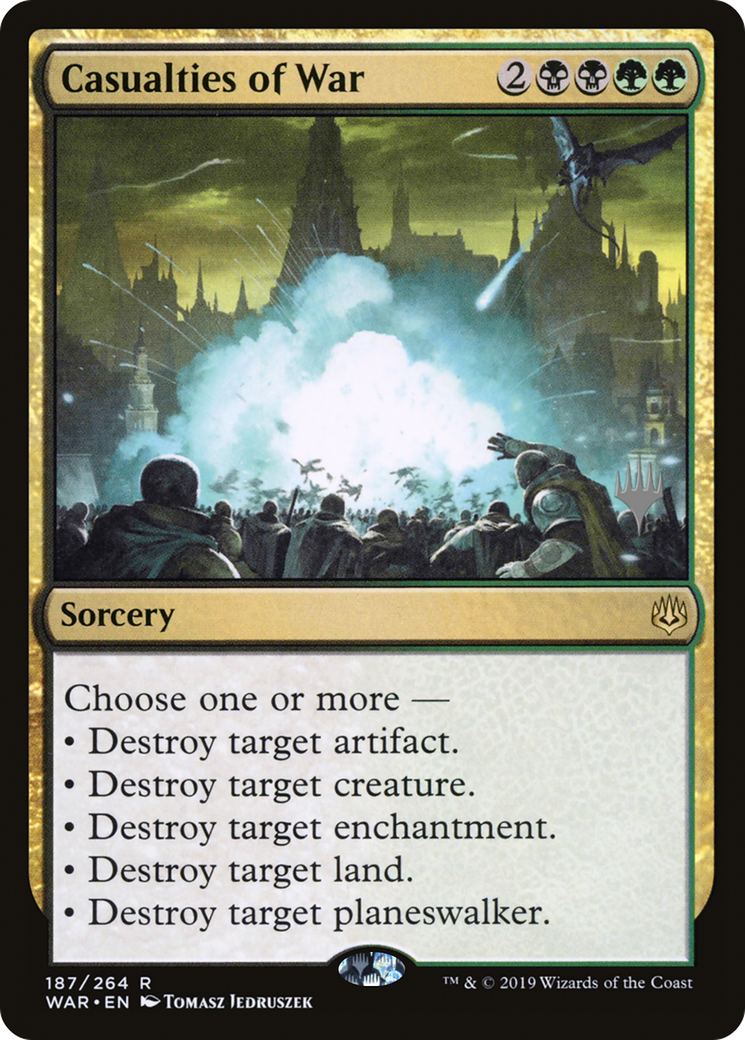 Casualties of War (PPZNR-187P) [Promo Pack: War of the Spark Promos]