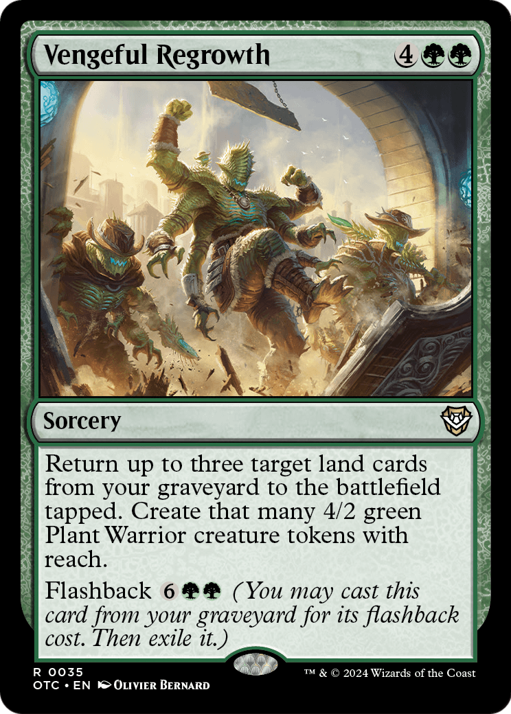 Vengeful Regrowth (OTC-035) [Outlaws of Thunder Junction Commander]