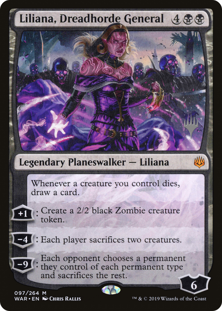 Liliana, Dreadhorde General (PPTHB-97P) [Promo Pack: War of the Spark Promos]