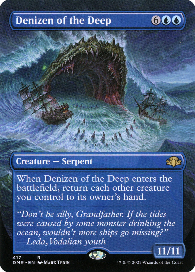 Denizen of the Deep (DMR-417) [Dominaria Remastered] (Borderless)