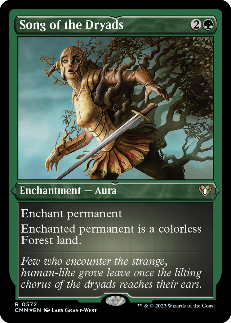 Song of the Dryads (CMM-572) [Commander Masters] Etched Foil
