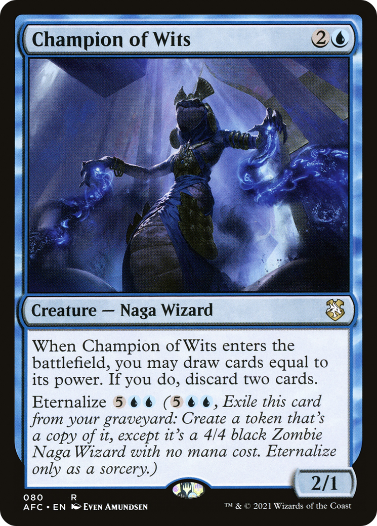 Champion of Wits (AFC-080) [Forgotten Realms Commander]