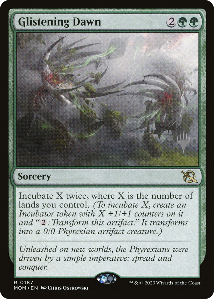 Glistening Dawn (PPMOM-187P) [March of the Machine Promos] Foil