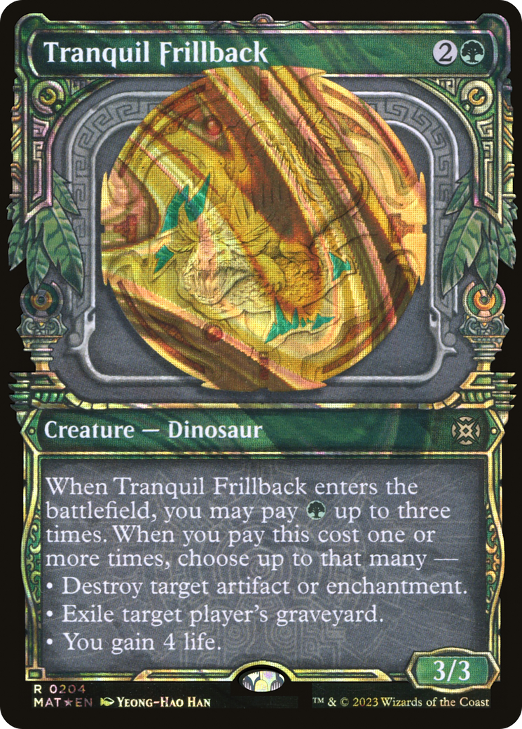 Tranquil Frillback (MAT-204) [March of the Machine: The Aftermath]: (Showcase) Foil