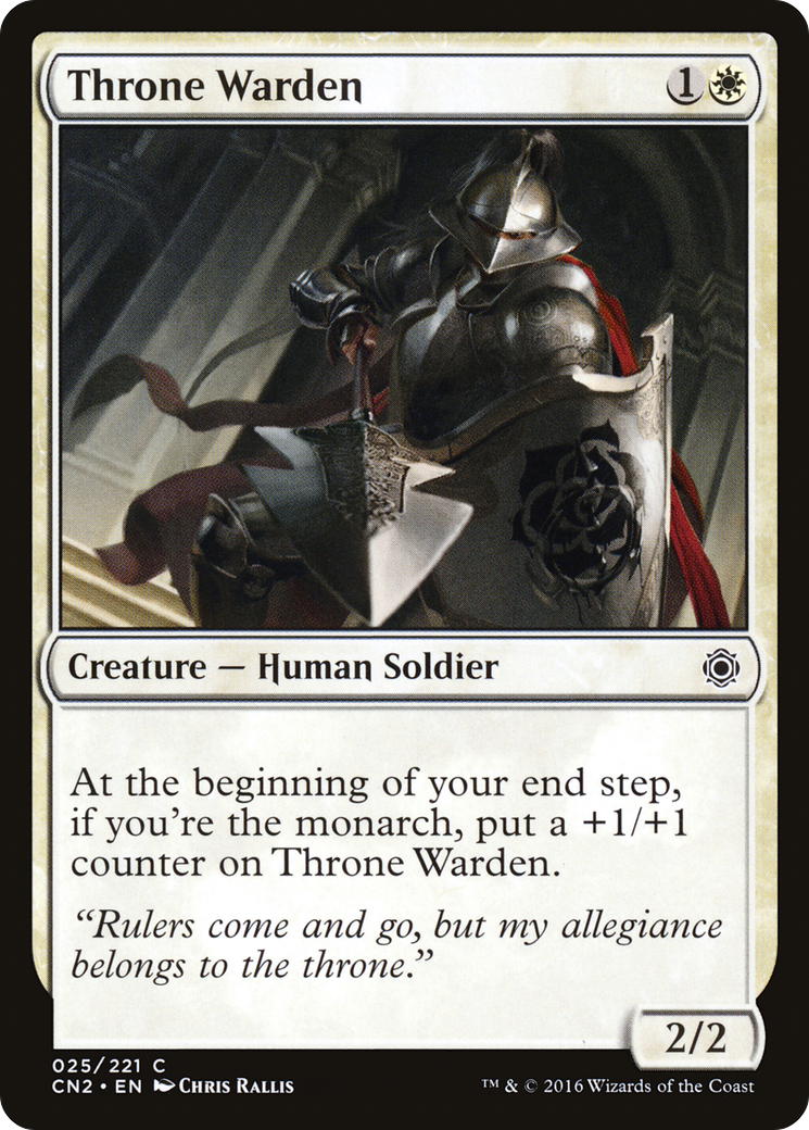 Throne Warden (CN2-025) [Conspiracy: Take the Crown]