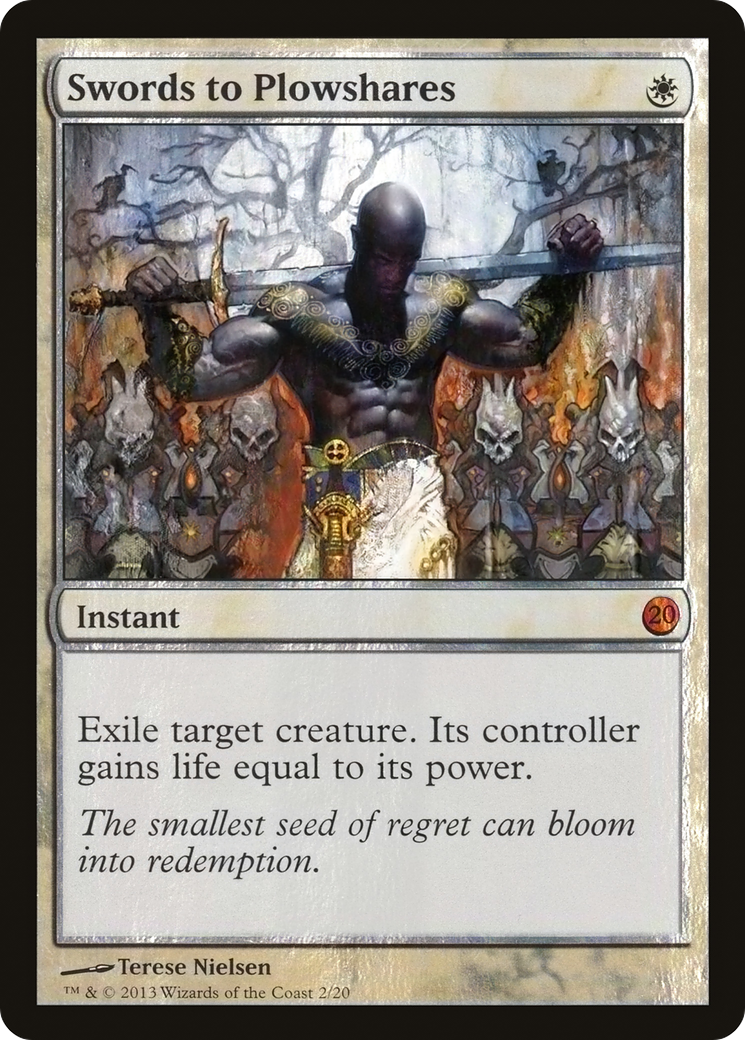 Swords to Plowshares (V13-002) [From the Vault: Twenty] Foil