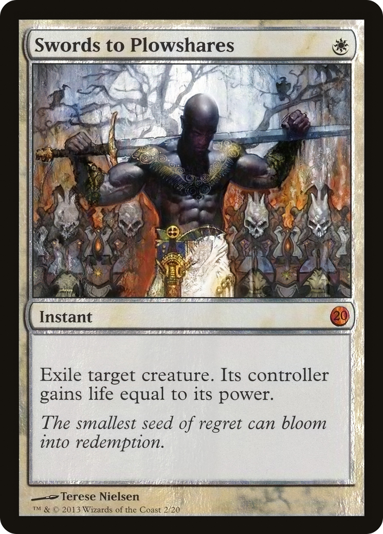 Swords to Plowshares (V13-002) [From the Vault: Twenty] Foil