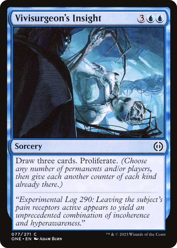 Vivisurgeon's Insight (ONE-077) [Phyrexia: All Will Be One] Foil