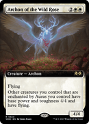 Archon of the Wild Rose (WOE-323) [Wilds of Eldraine]: (Extended Art)