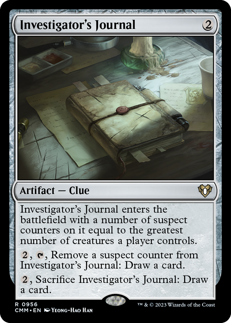 Investigator's Journal (CMM-956) [Commander Masters]