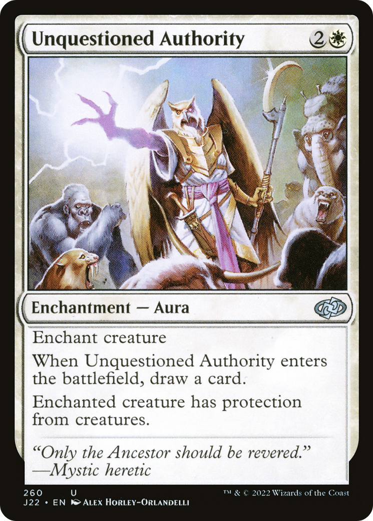 Unquestioned Authority (J22-260) [Jumpstart 2022]