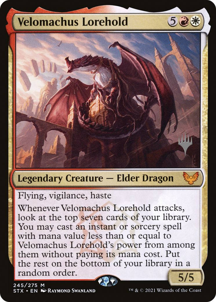 Velomachus Lorehold (PPSTX-245P) [Promo Pack: Strixhaven: School of Mages Promos]