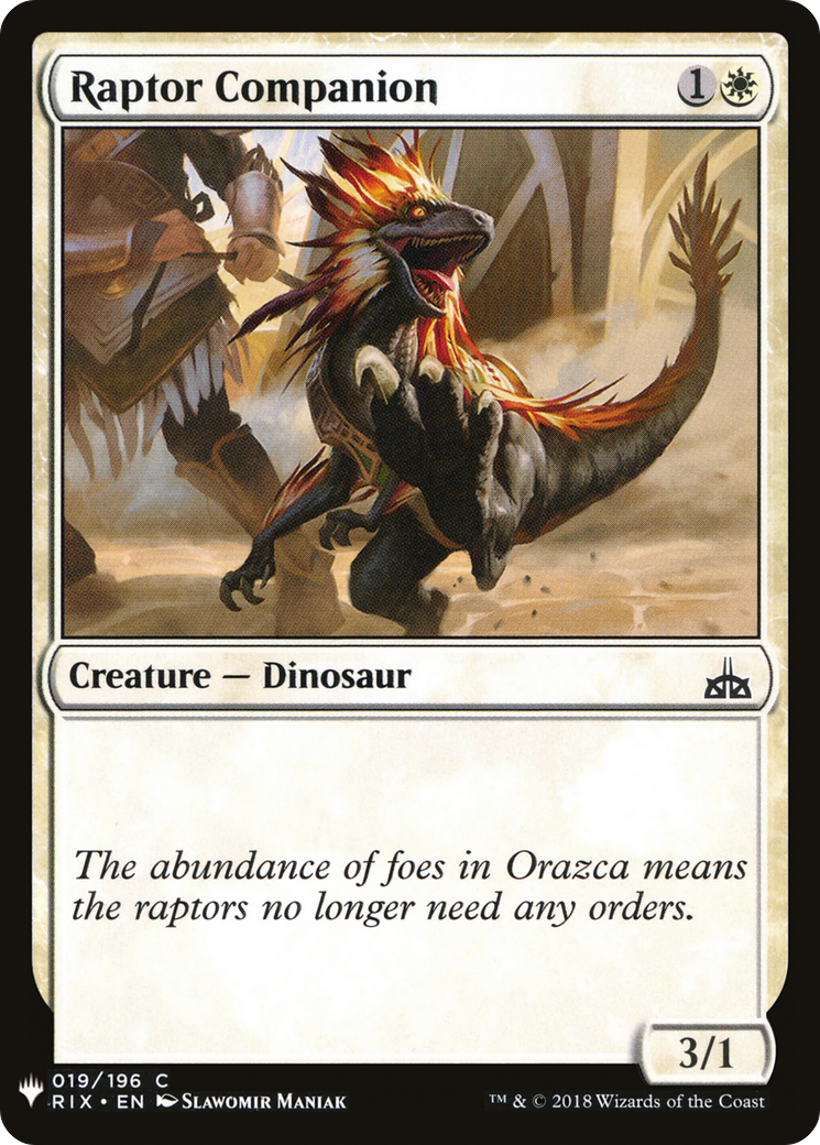 Raptor Companion (LIST-RIX-19) [The List]