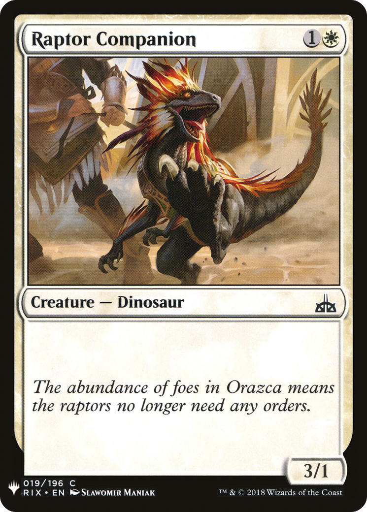 Raptor Companion (LIST-RIX-19) [The List]