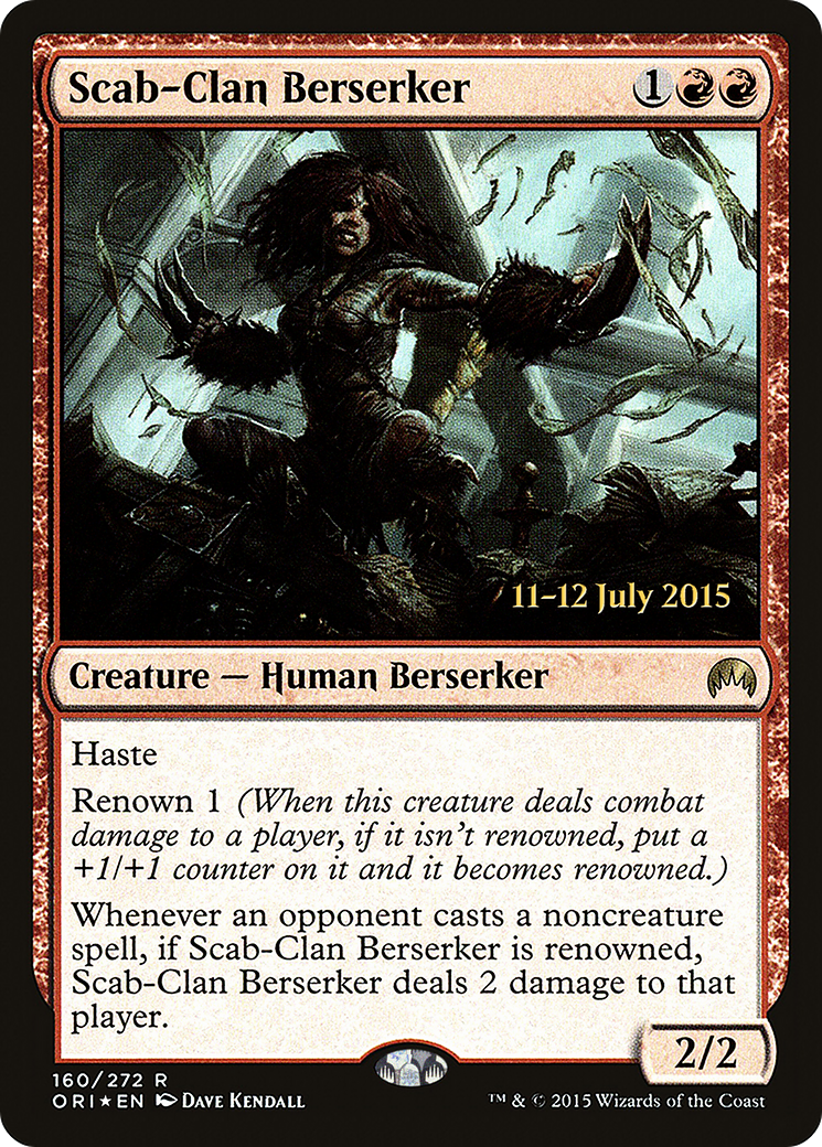 Scab-Clan Berserker (PRE-160S) [Magic Origins Promos] Foil