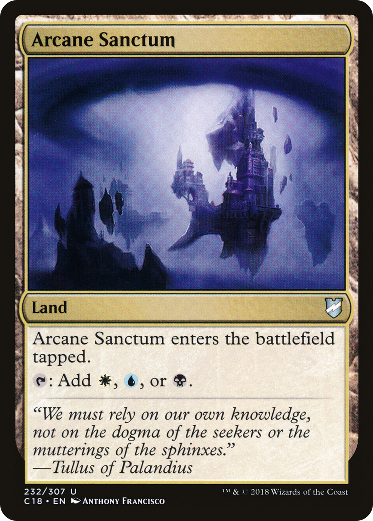 Arcane Sanctum (C18-232) [Commander 2018] Foil