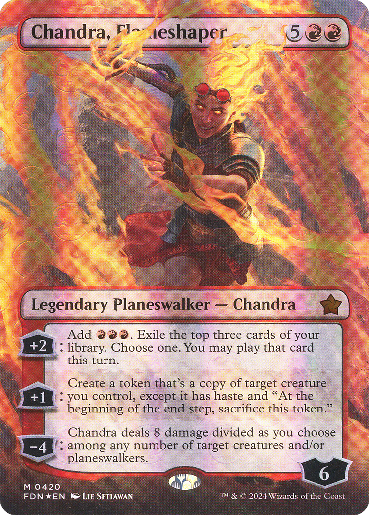 Chandra, Flameshaper (FDN-420) [Foundations] (Borderless) Foil