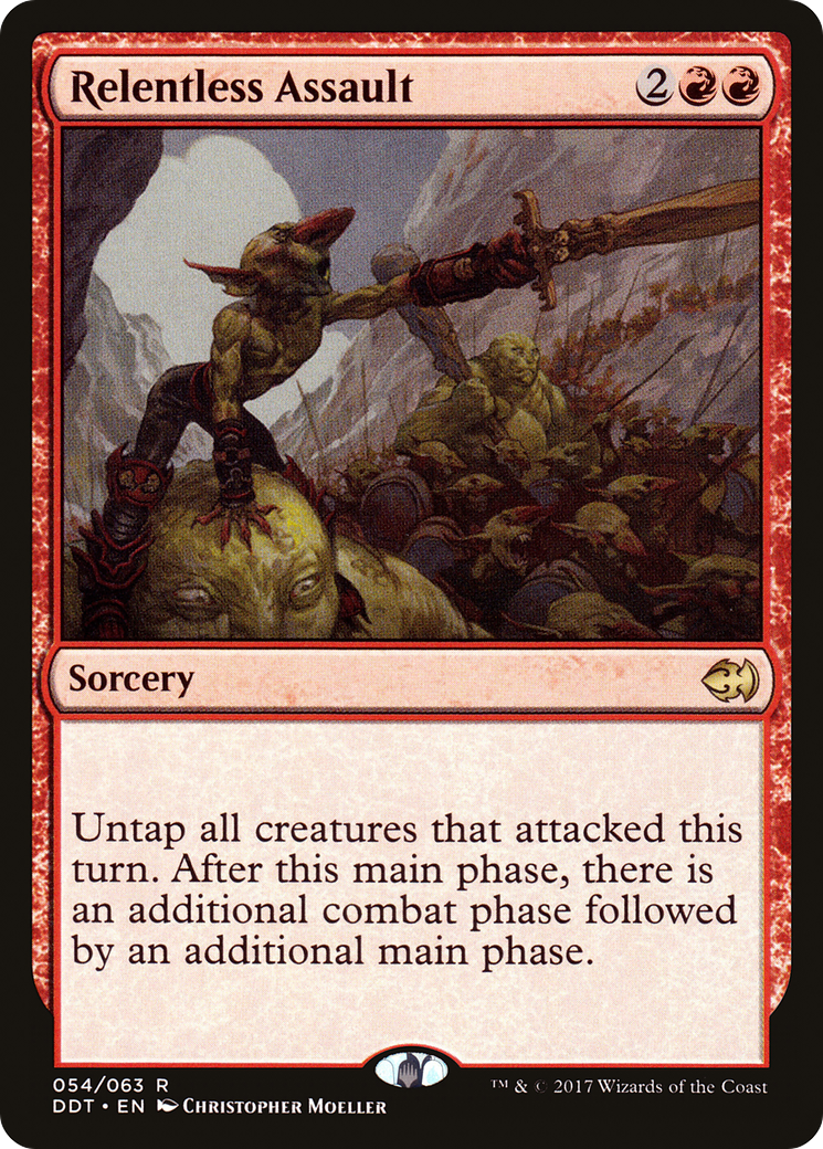 Relentless Assault (DDT-054) [Duel Decks: Merfolk vs. Goblins]