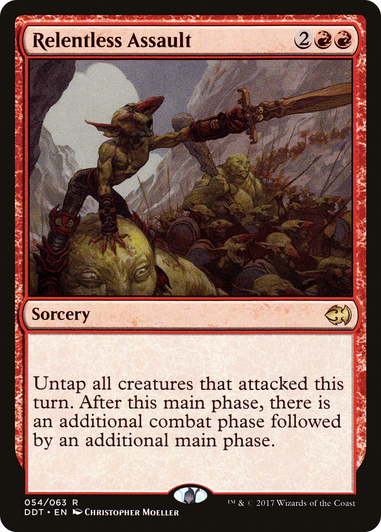 Relentless Assault (DDT-054) [Duel Decks: Merfolk vs. Goblins]