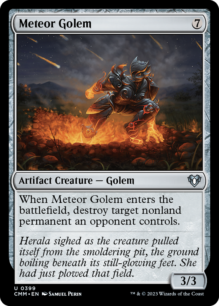 Meteor Golem (CMM-399) [Commander Masters] Foil
