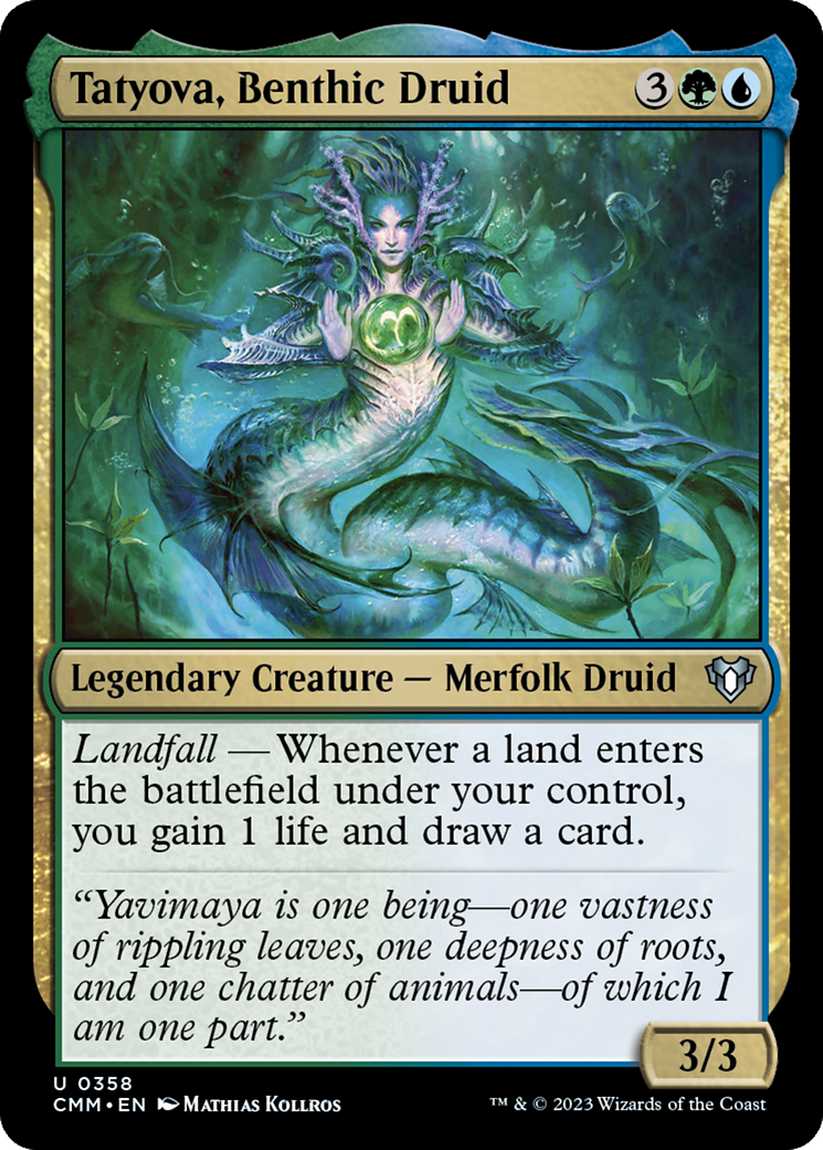 Tatyova, Benthic Druid (CMM-358) [Commander Masters]
