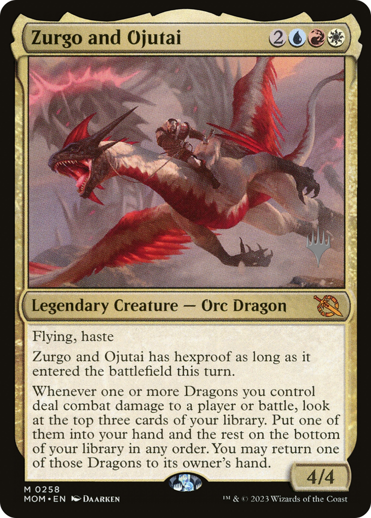 Zurgo and Ojutai (PPMOM-258) [Promo Pack: March of the Machine Promos]