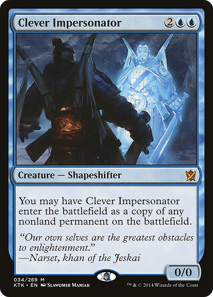 Clever Impersonator (KTK-034) [Khans of Tarkir] Foil