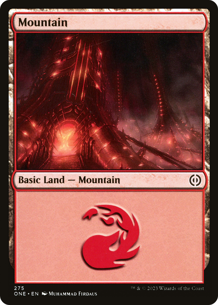 Mountain (ONE-275) [Phyrexia: All Will Be One] Foil