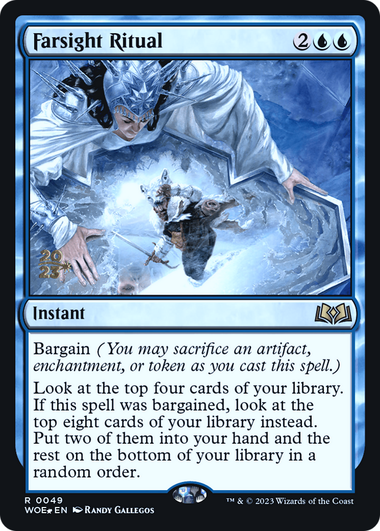 Farsight Ritual (PRE-49S) [Wilds of Eldraine Promos] Foil
