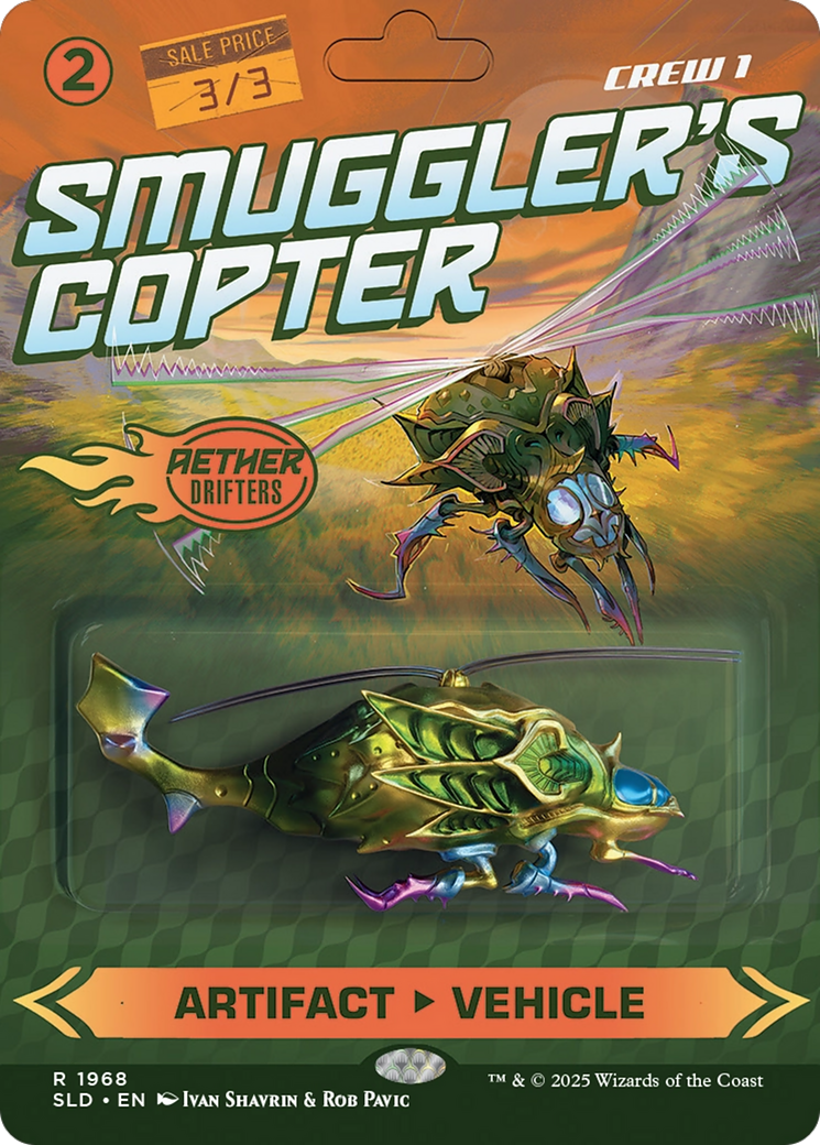 Smuggler's Copter // Smuggler's Copter (SLD-1968) [Secret Lair Drop] (Borderless) Foil
