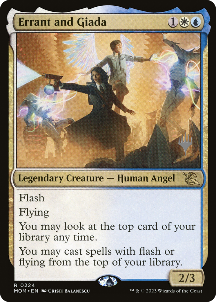 Errant and Giada (PPMOM-224P) [March of the Machine Promos] Foil