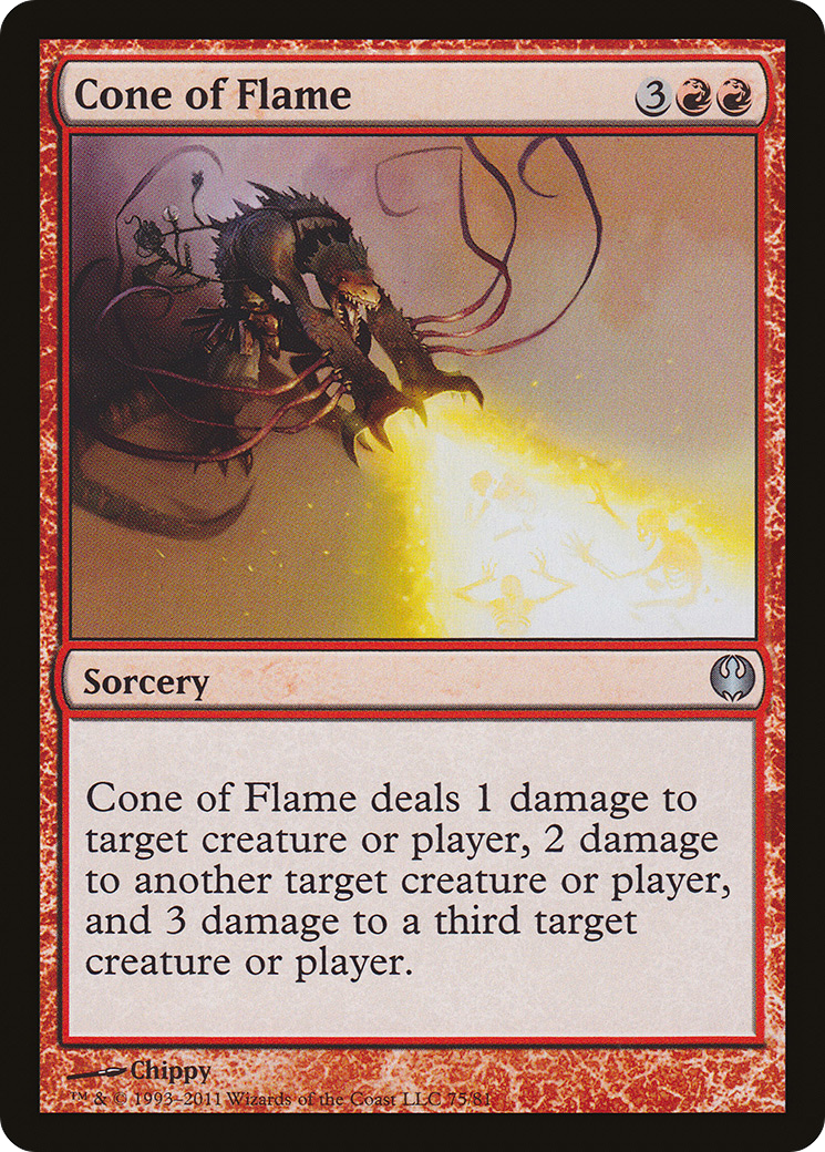 Cone of Flame (DDG-075) [Duel Decks: Knights vs. Dragons]