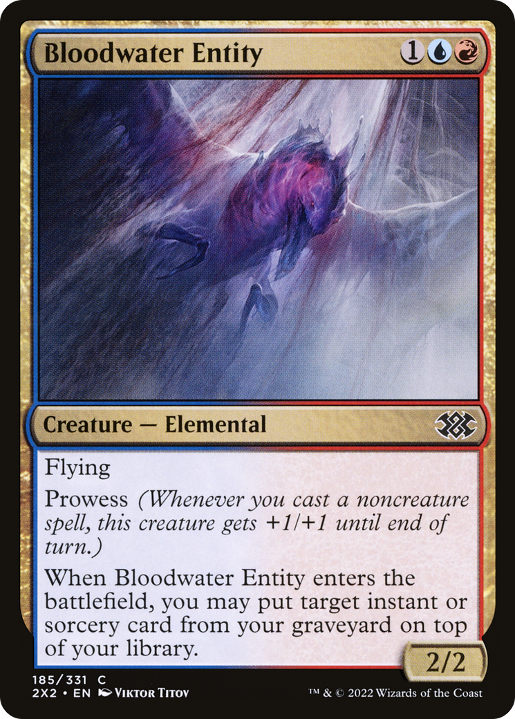 Bloodwater Entity (2X2-185) [Double Masters 2022]