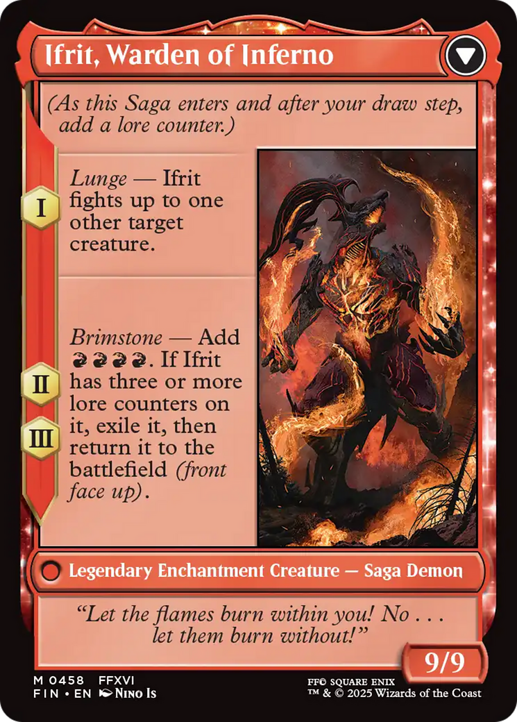 Clive, Ifrit's Dominant (Extended Art) (FIN-458) [FINAL FANTASY]: (Extended Art)