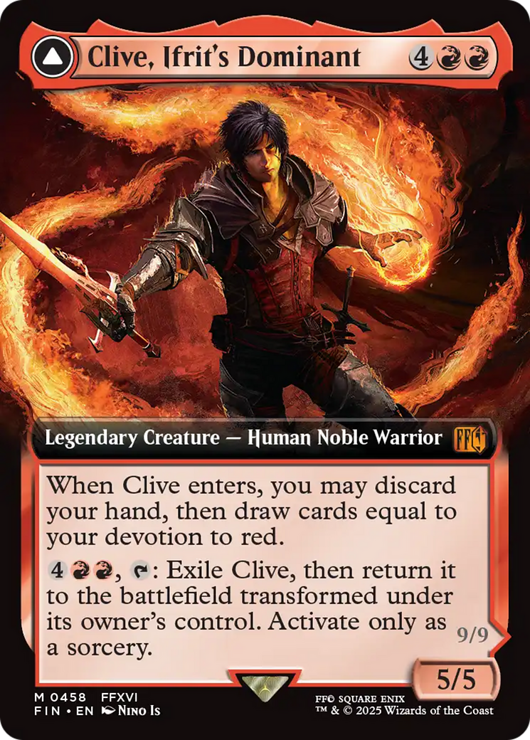 Clive, Ifrit's Dominant (Extended Art) (FIN-458) [FINAL FANTASY]: (Extended Art)