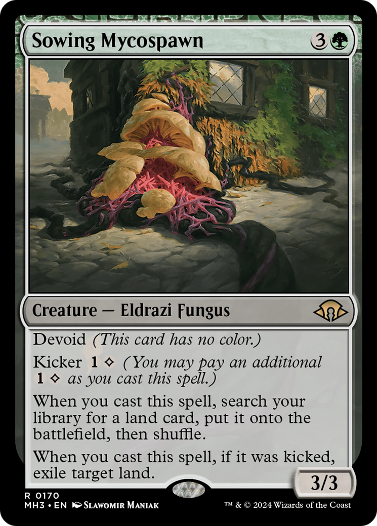 Sowing Mycospawn (MH3-170) [Modern Horizons 3]: (devoid) Foil