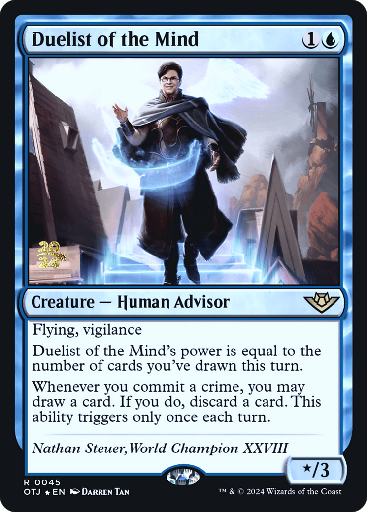 Duelist of the Mind (PRE-45S) [Outlaws of Thunder Junction Promos] Foil