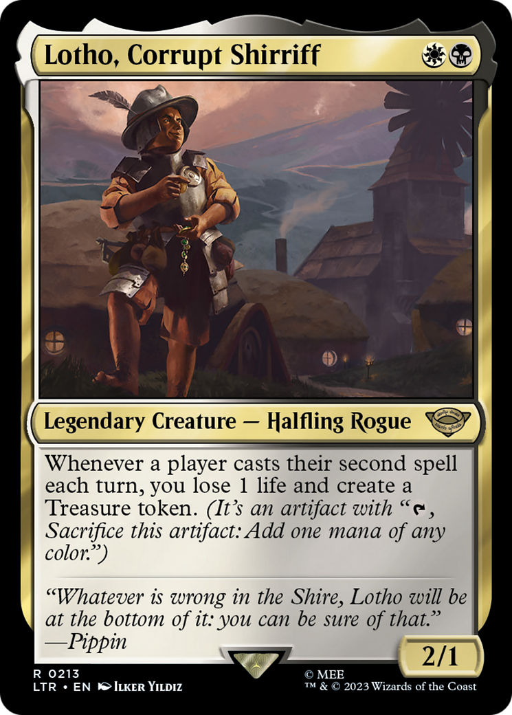 Lotho, Corrupt Shirriff (LTR-213) [The Lord of the Rings: Tales of Middle-earth] Foil