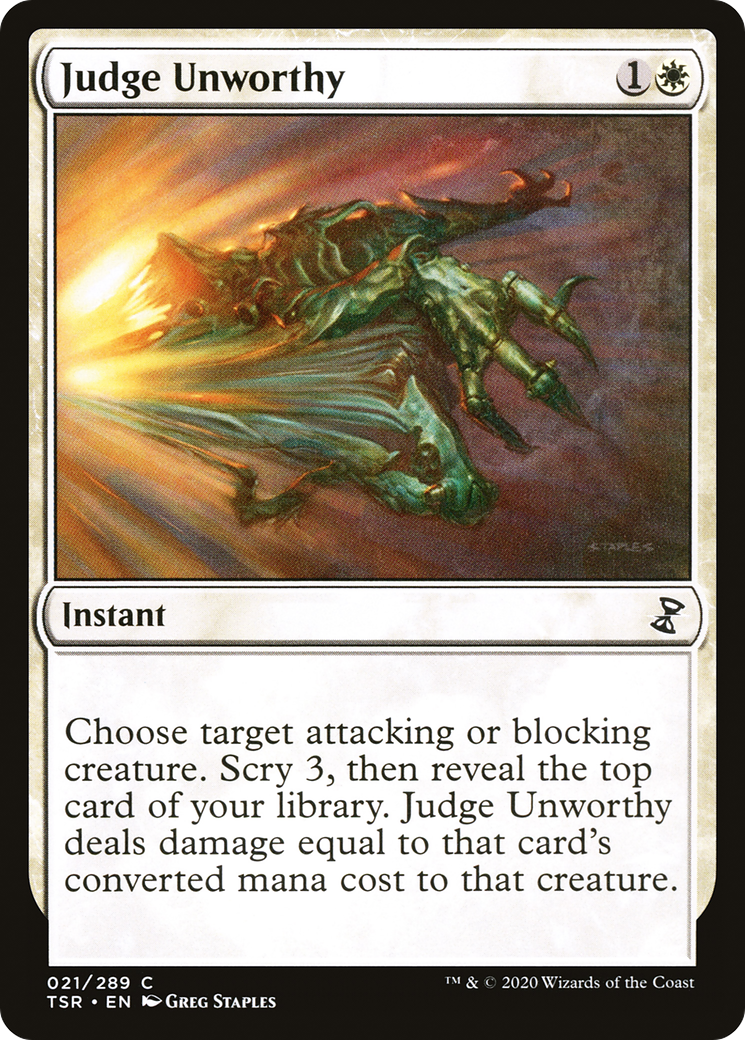 Judge Unworthy (TSR-021) [Time Spiral Remastered] Foil