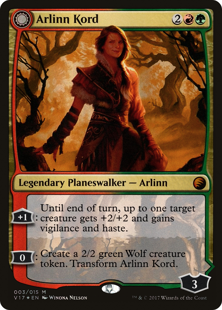 Arlinn Kord // Arlinn, Embraced by the Moon (V17-003) [From the Vault: Transform]: (Double Faced Transform) Foil