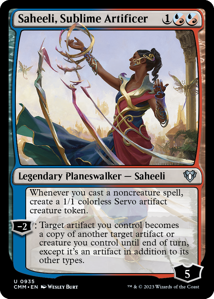 Saheeli, Sublime Artificer (CMM-935) [Commander Masters]