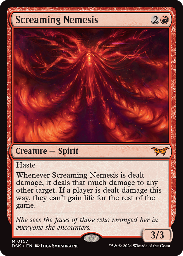 Screaming Nemesis (DSK-157) [Duskmourn: House of Horror] Foil