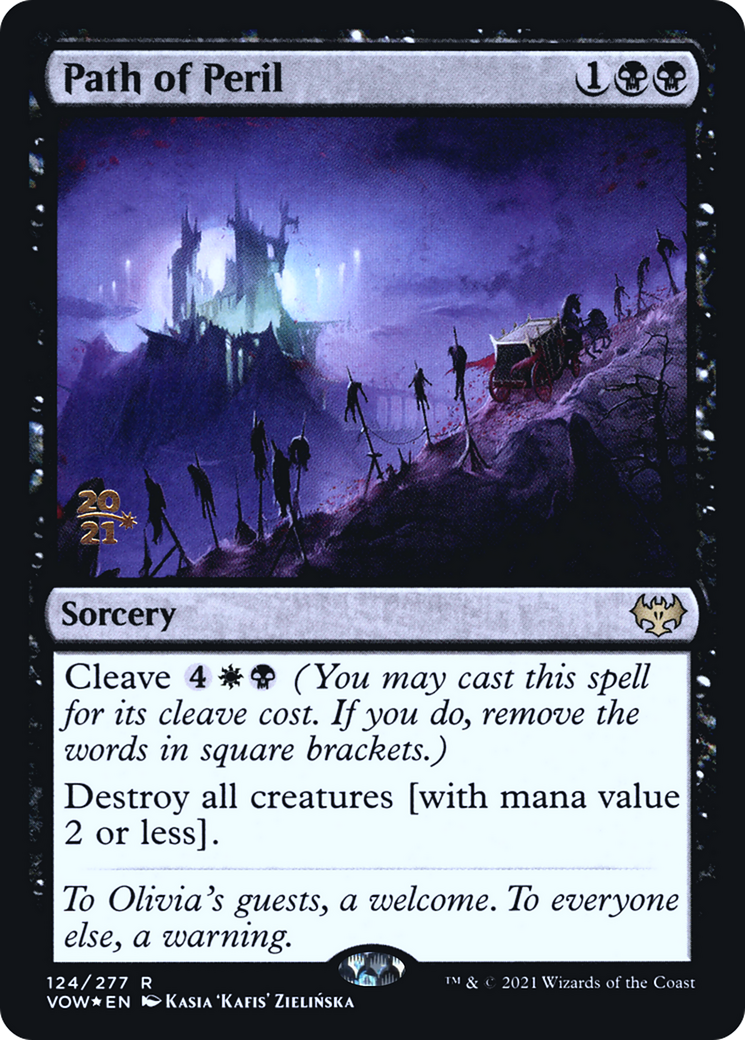 Path of Peril (PRE-124S) [Innistrad: Crimson Vow Promos] Foil