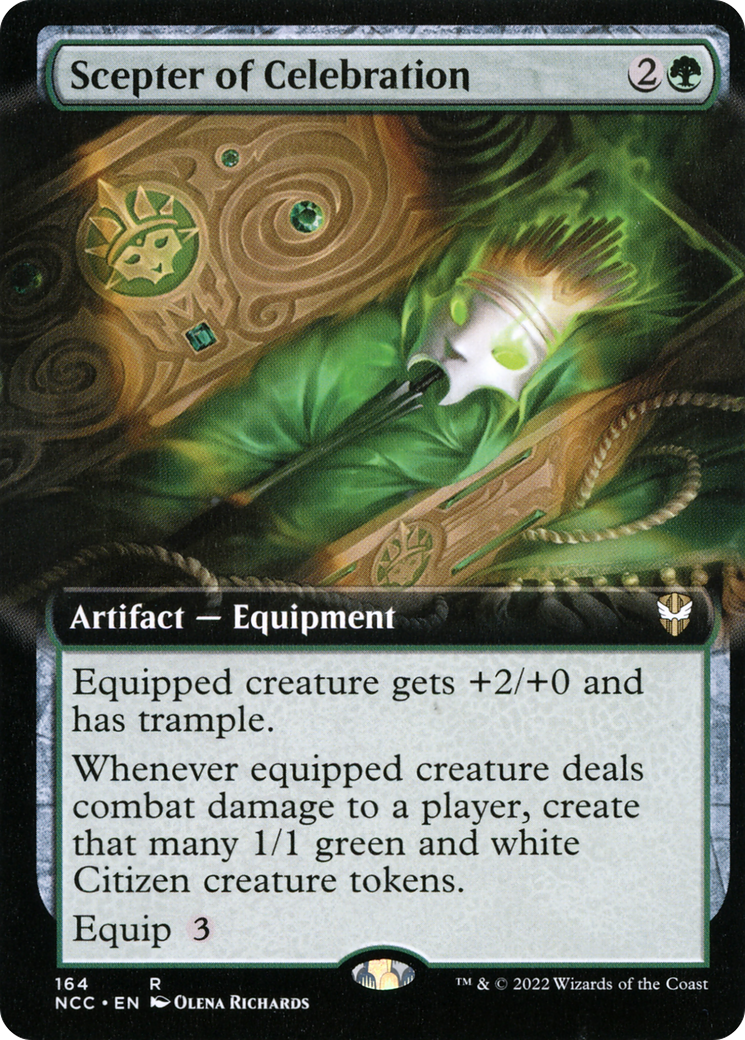 Scepter of Celebration (NCC-164) [New Capenna Commander]: (Extended Art)