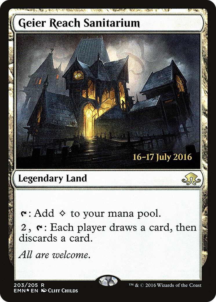 Geier Reach Sanitarium (PRE-203S) [Eldritch Moon Promos] Foil