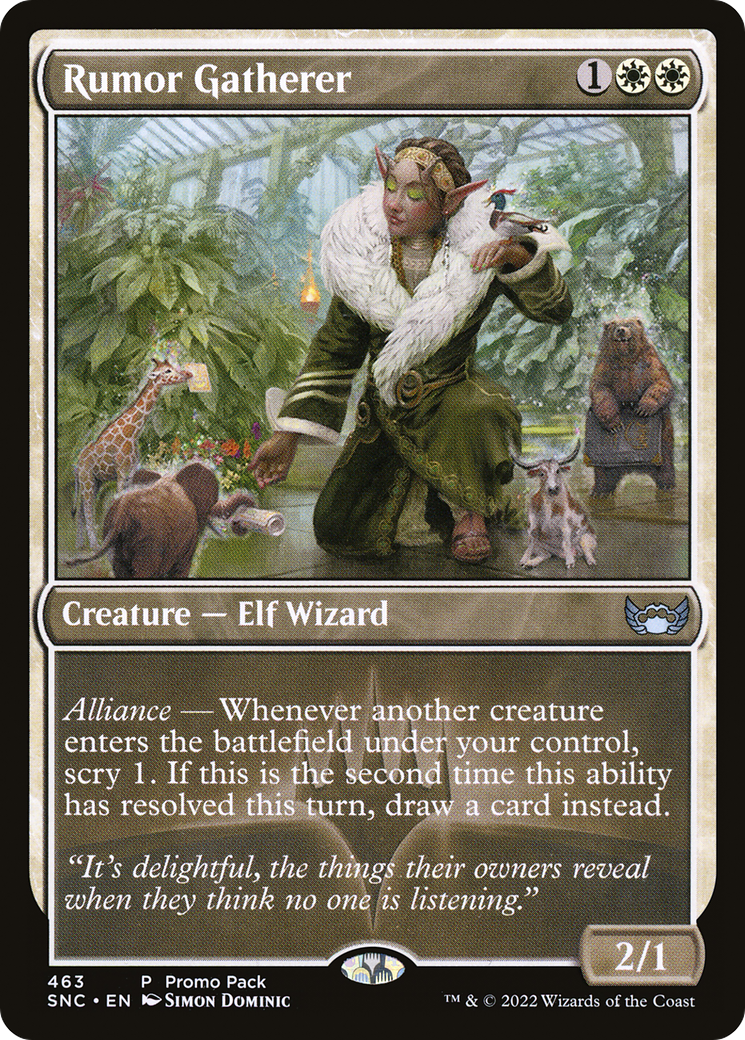 Rumor Gatherer (PPSNC-463) [Promo Pack: Streets of New Capenna]