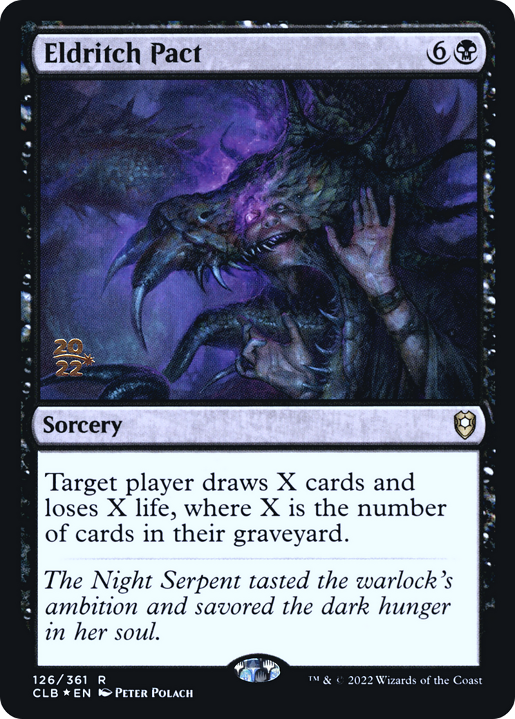 Eldritch Pact (PRE-126) [Battle for Baldur's Gate Promos] Foil