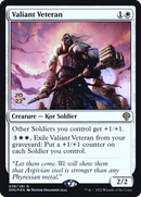 Valiant Veteran (PRE-038) [Dominaria United Promos] Foil