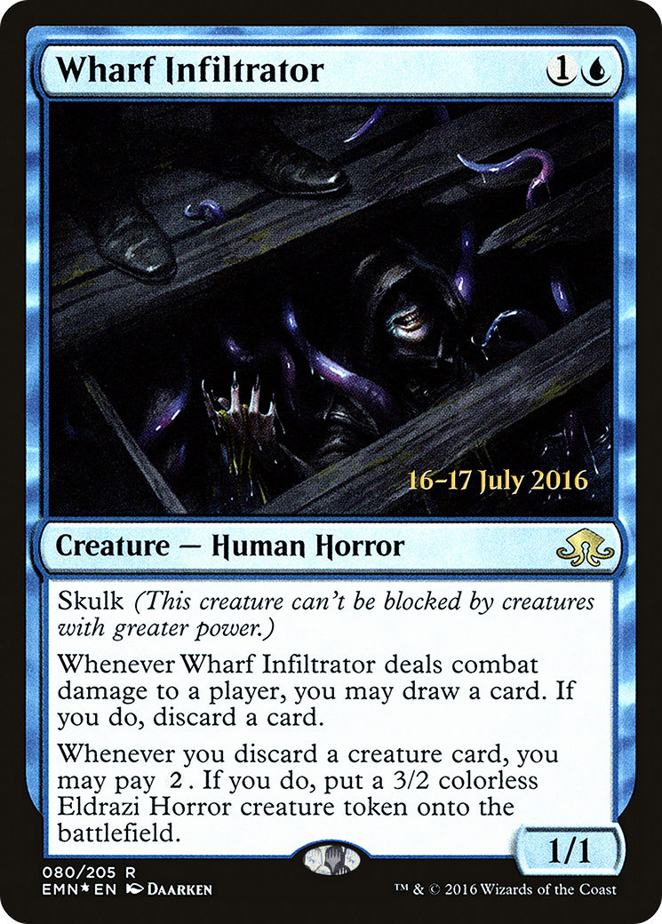 Wharf Infiltrator (PRE-80S) [Eldritch Moon Promos] Foil