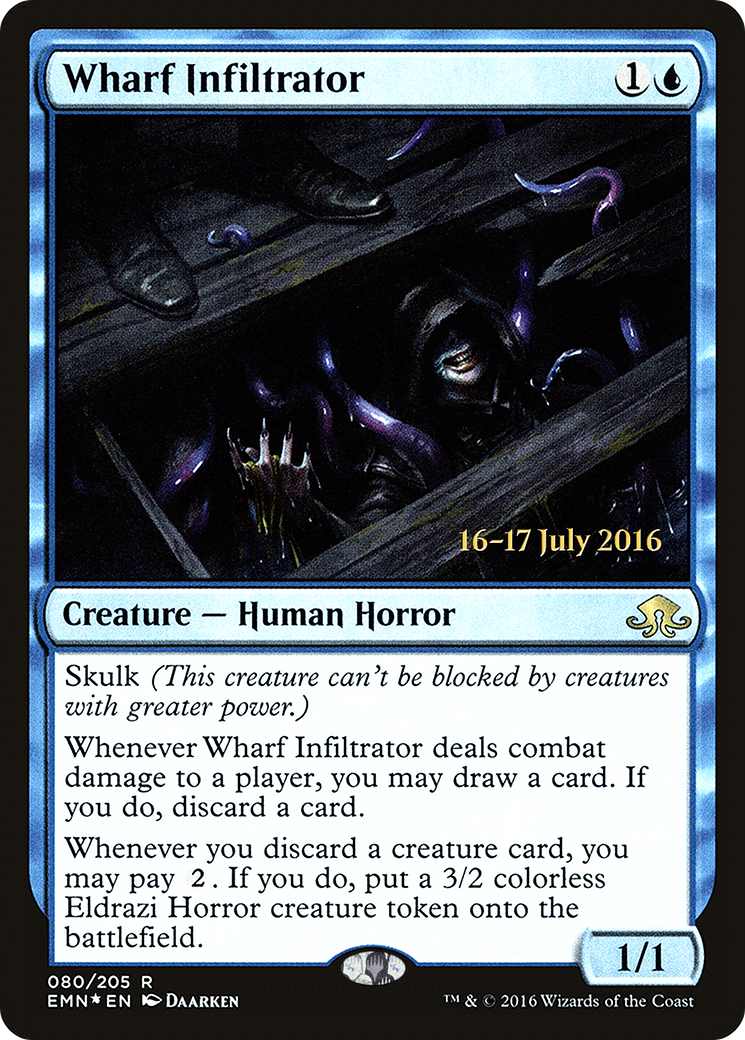 Wharf Infiltrator (PRE-80S) [Eldritch Moon Promos] Foil